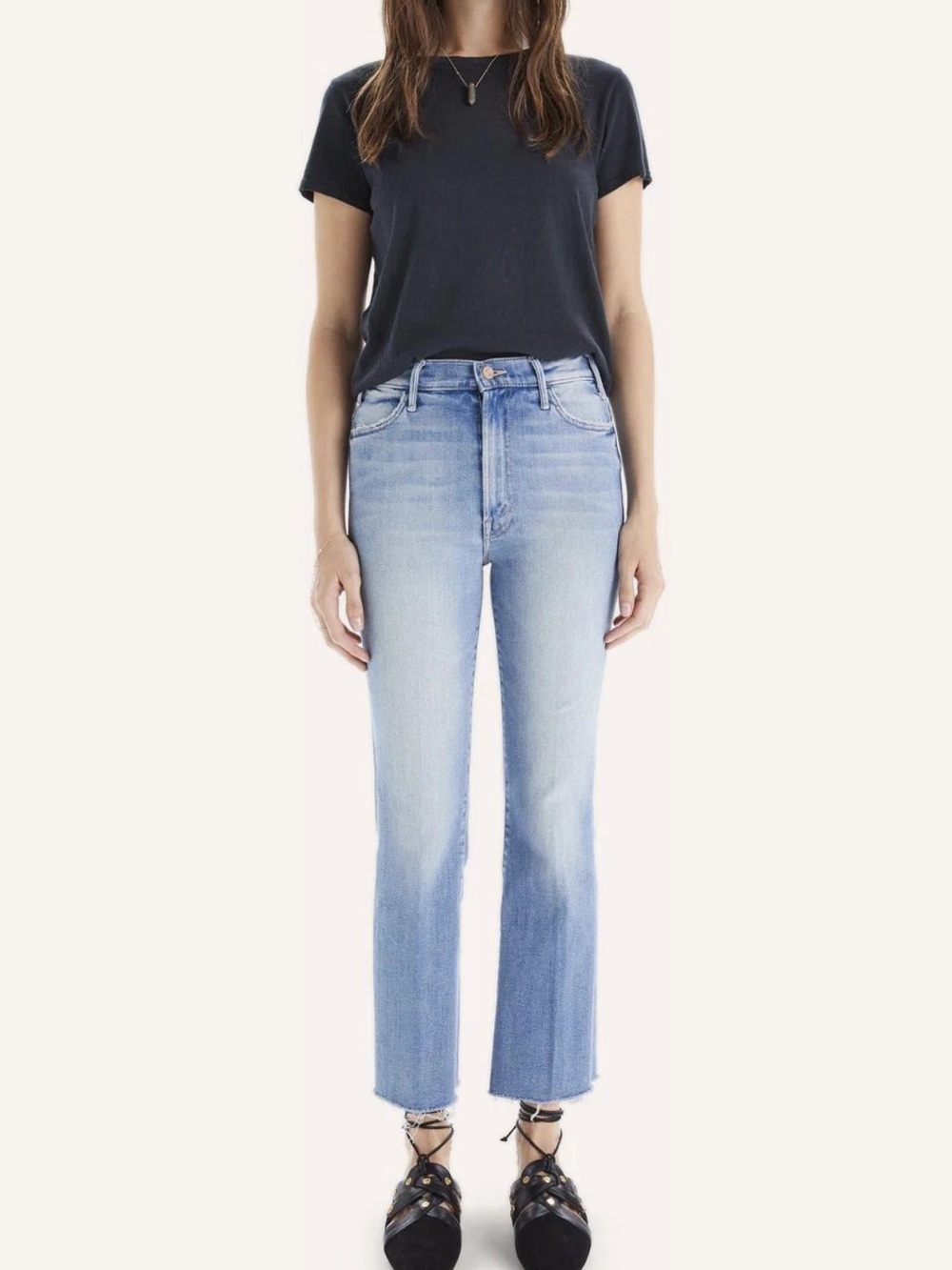 MOTHER The hustler ankle fray jeans | au revoir - 26